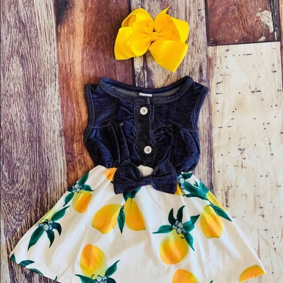 Other - Lemons and Denim dress